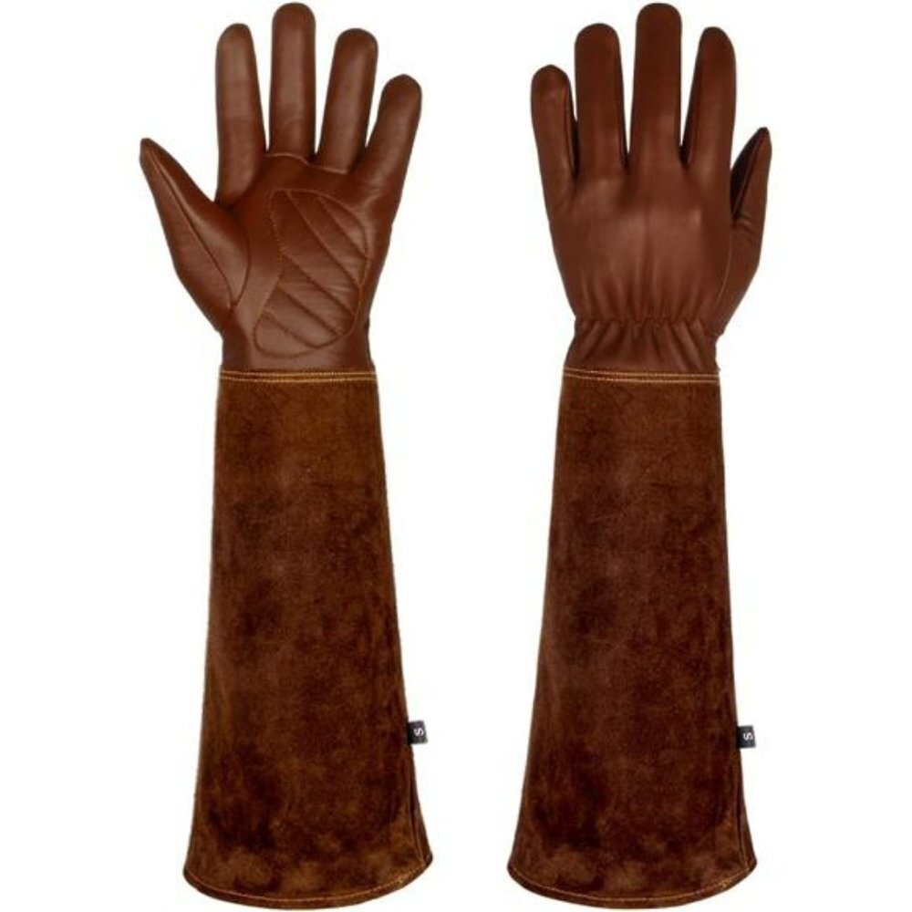 Cowhide Leather Gardening Gloves for Women & Men